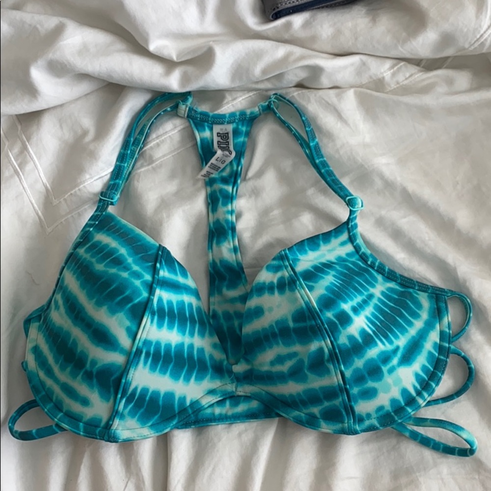 PINK tie dye swimsuit top
